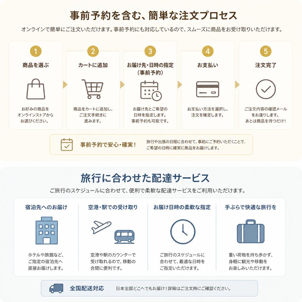 簡単な注文・配達方法