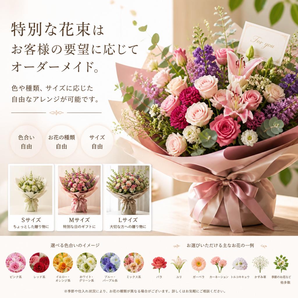 オーダーメイドで想いを込めて