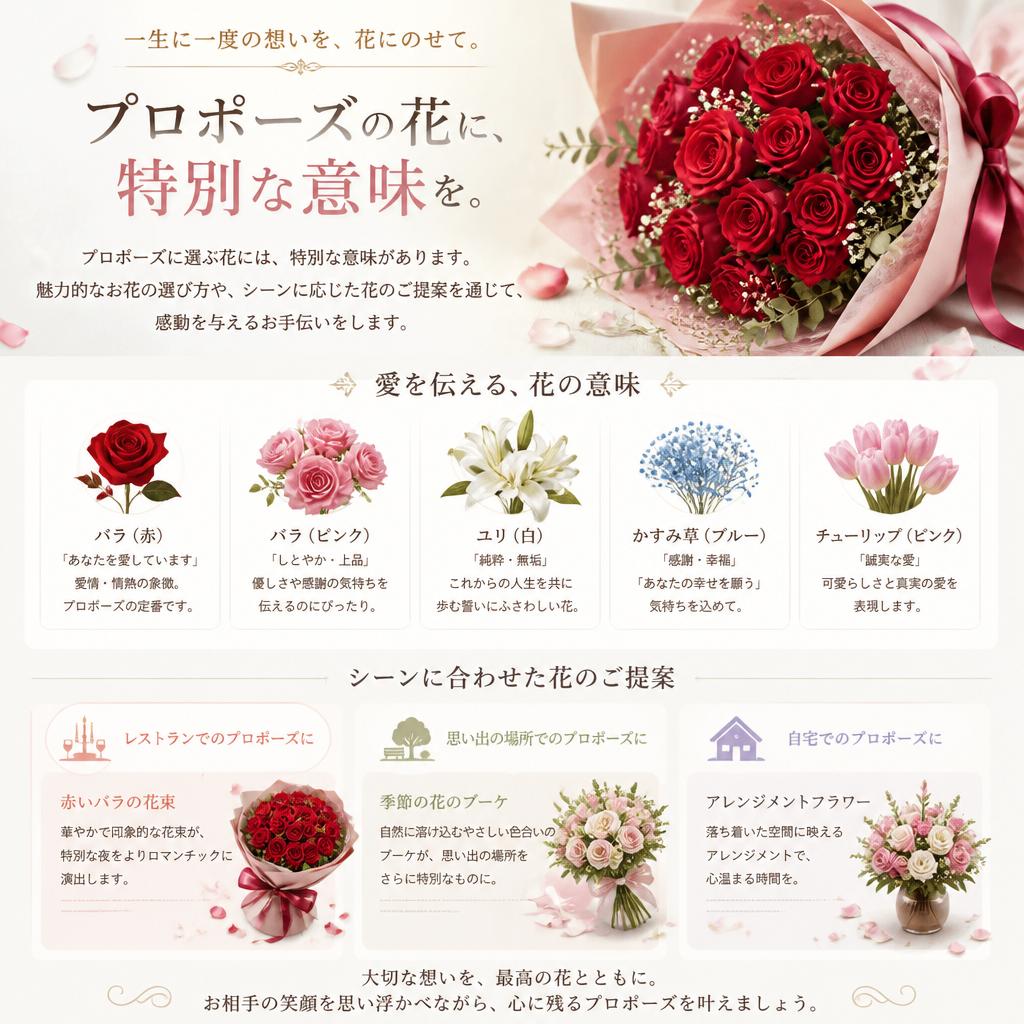 花によって伝わる想い