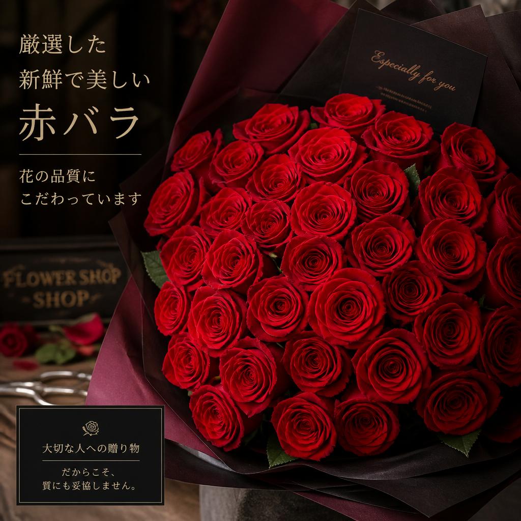 特別なこだわり、確かな品質の花