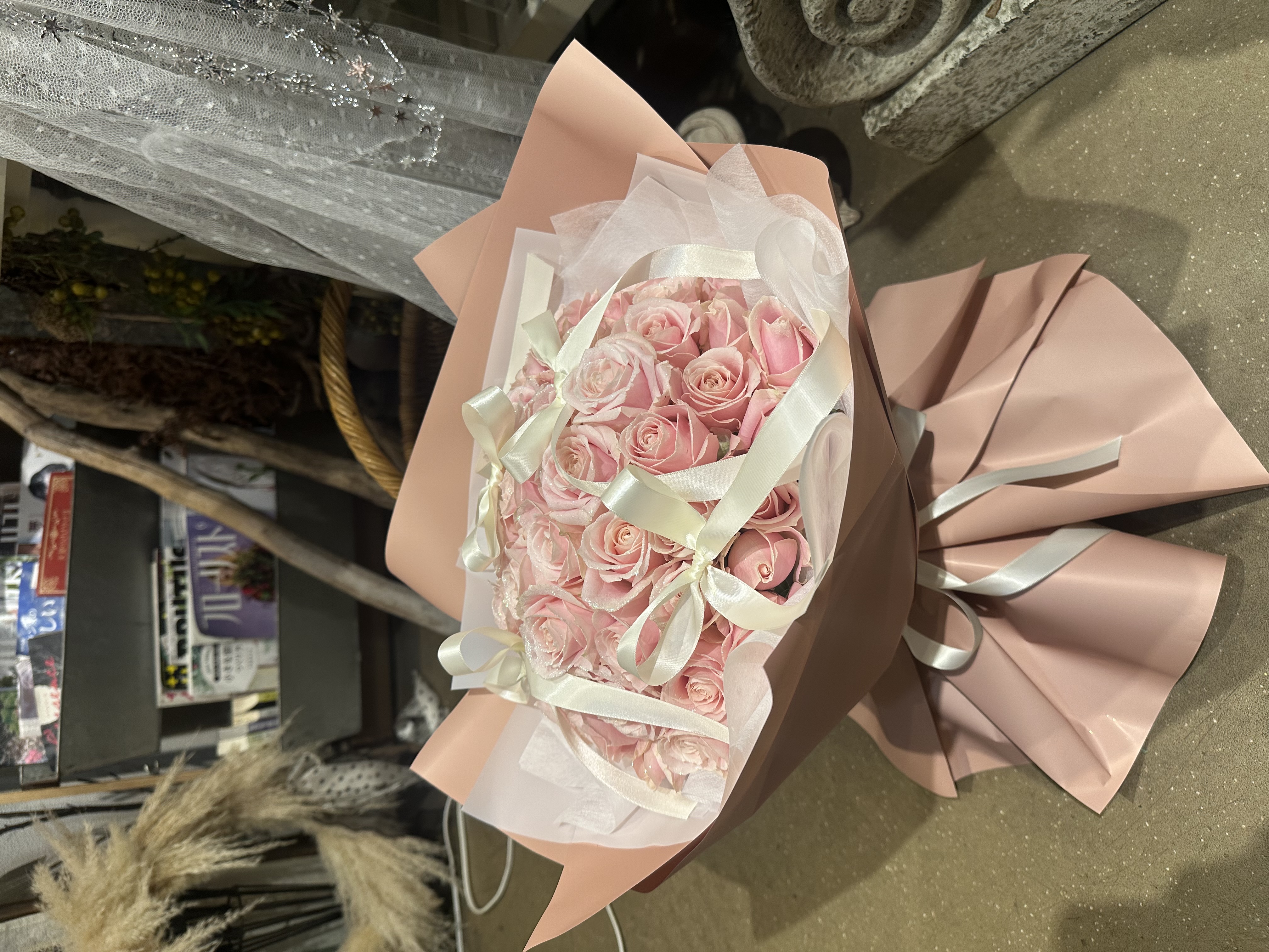 おしゃれな花束のデザイン
